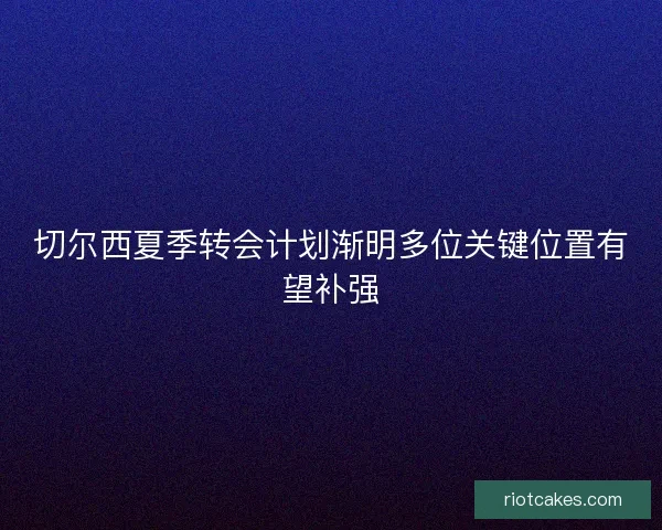 切尔西夏季转会计划渐明多位关键位置有望补强